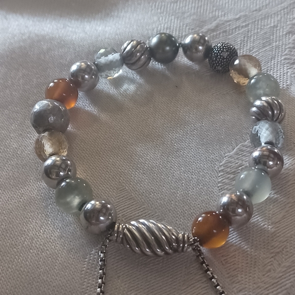 David Yurman Elements Bracelet, Gemstones, Diamonds and Sterling Silver - Picture 6 of 13
